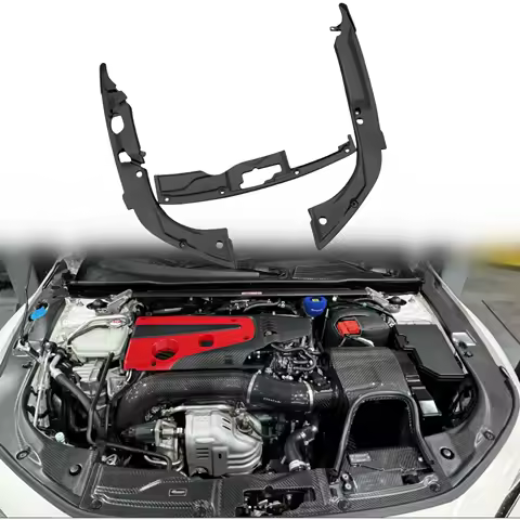 Dry Carbon Radiator Cooling Plate Kit + Engine Bay Side Covers For Honda Civic Type-R FL5 Bodykits