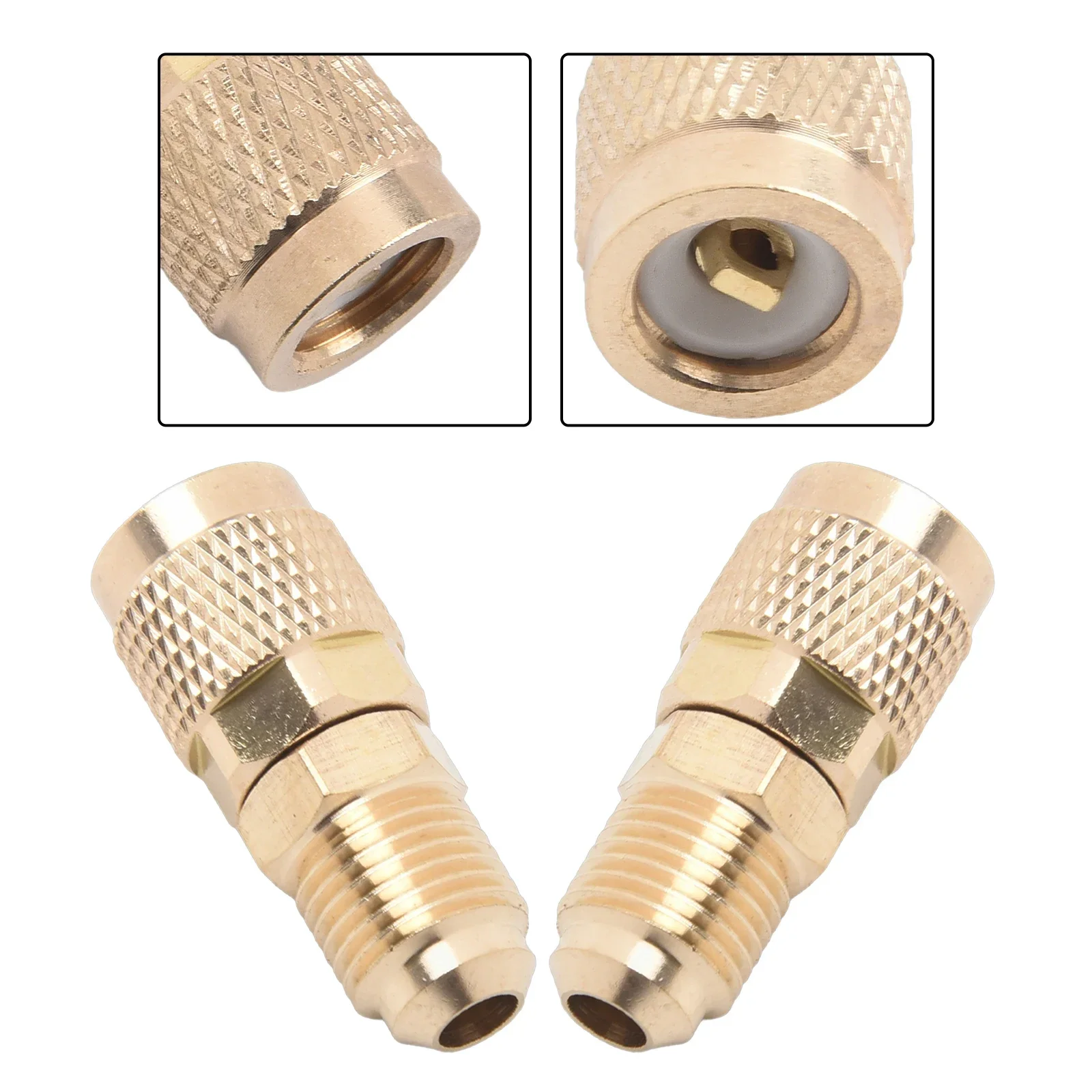 Vacuum Pump Brass  Adapter R410a Adapter 5/16 SAE F Quick Couplers To 1/4 SAE For Air Conditioning Adapter Quick Coupling