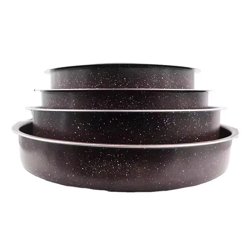 High Quality 28/32/36/40CM Bakeware Set 4pcs Aluminum Granite Oven Tray Large Cake mold Multifunctional Non-Stick Gas Cooker