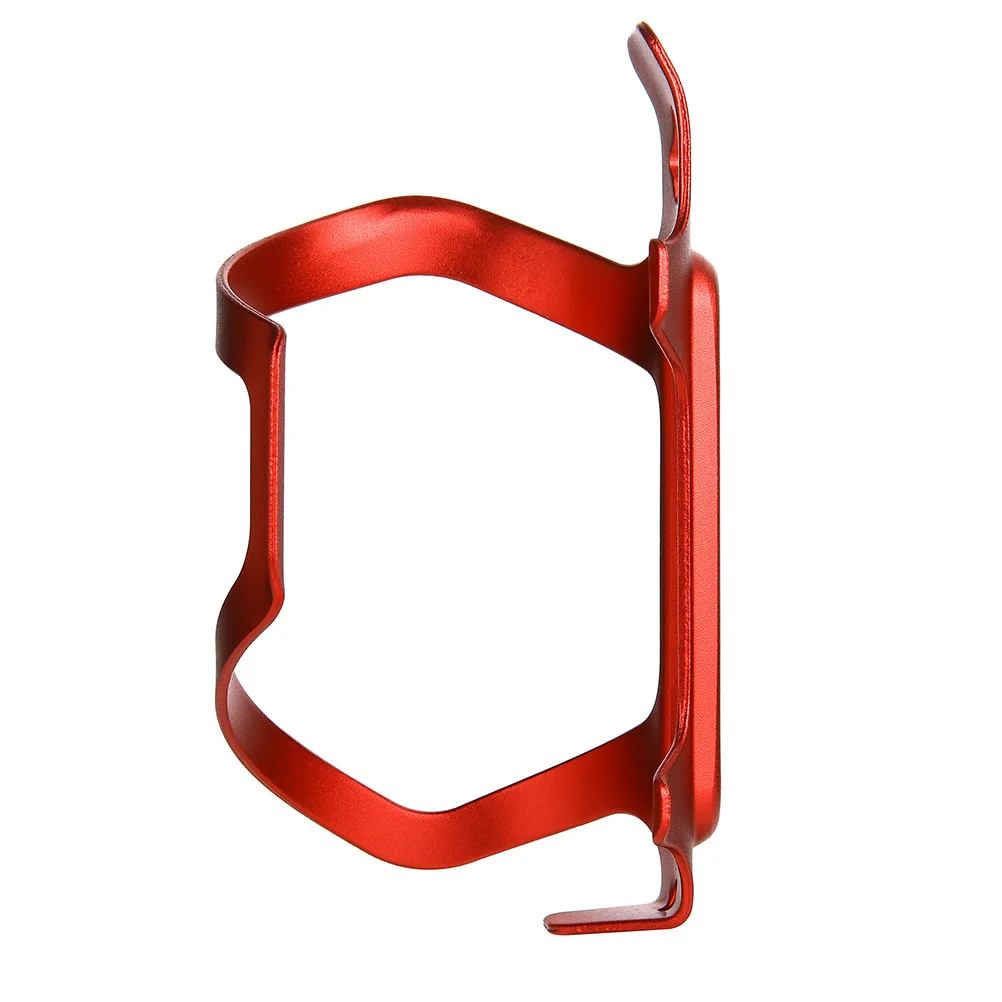 Aluminium Alloy Bike Bottle Cage Red Portable Durable High Strength Hardness Anti-Collision Easy Installation Bike Bottle Cage