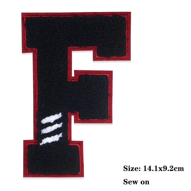 Letter M F OK Eagle Note Patch English Icon Towel Embroidered Applique Patch For Clothing DIY Sew-on Patches on the stickers