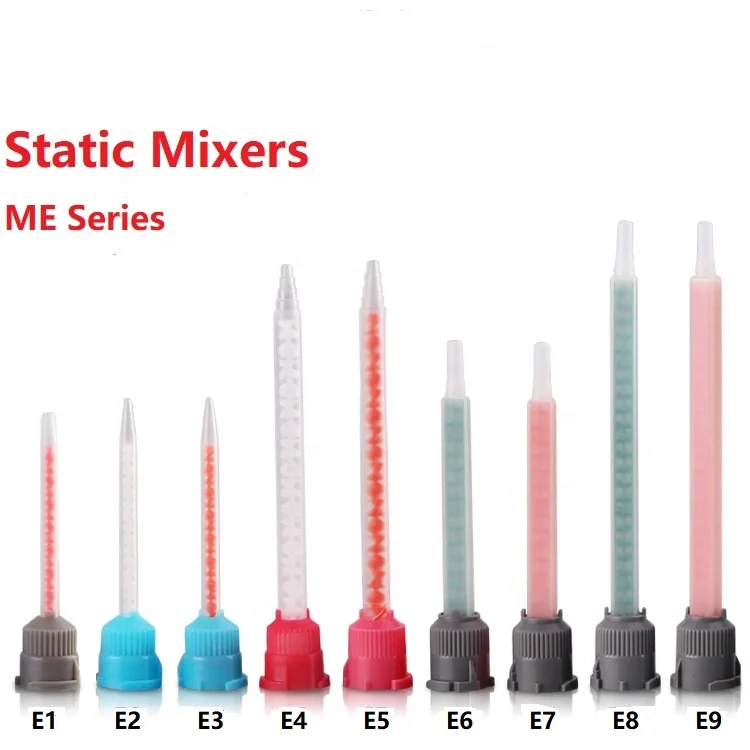 

NEW 50PCS/Lot ME5.4-16S (10:1) Disposable Mixing Tip AB adhesive resin static mixer nozzle for Corian adhesive