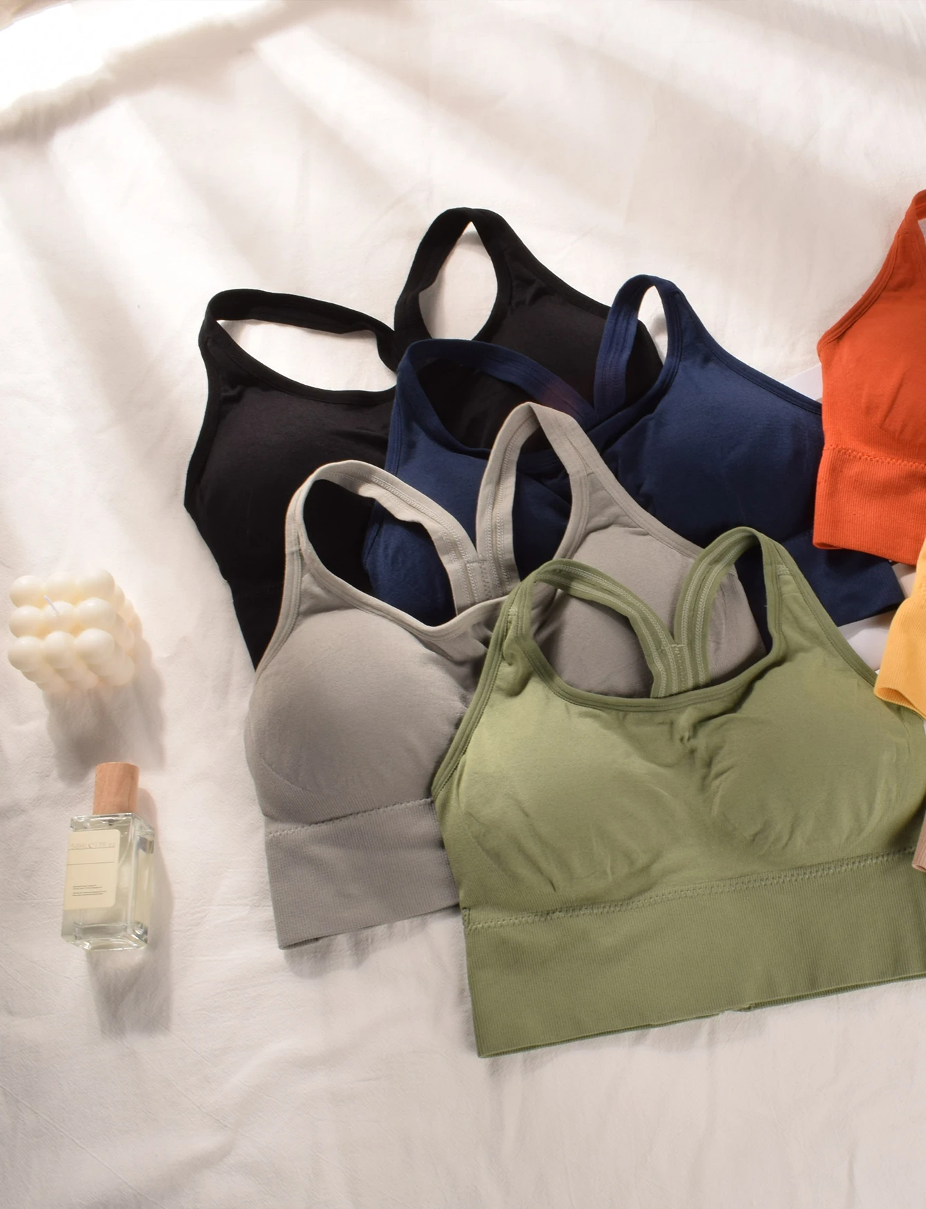 Women Sexy Sports Bras Racerback Yoga Bra Tank Top Fitness Gym Shockproof Seamless Running Workout Fast Dry Underwear Vest image 3