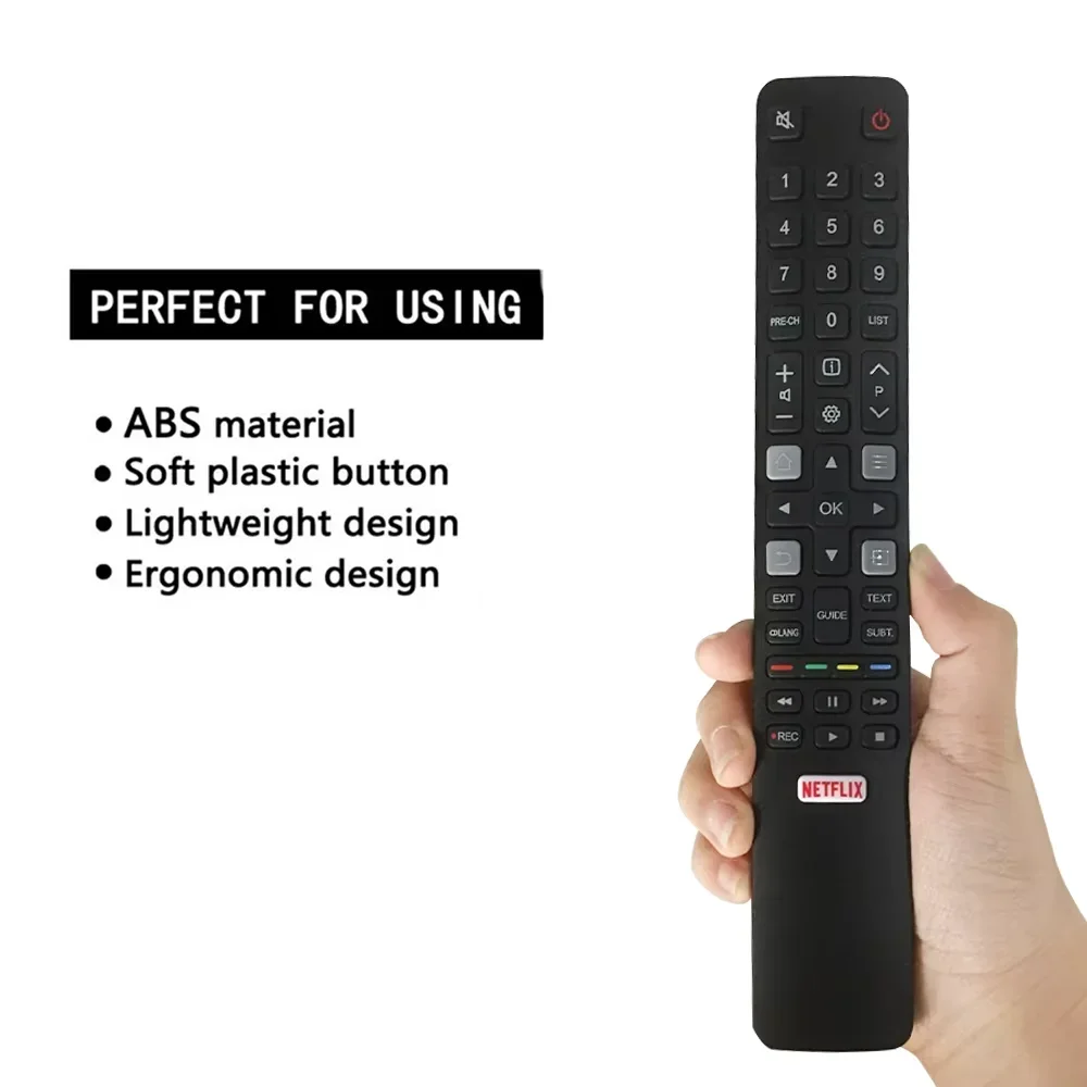 User Friendly Compact IR HD Universal Replacement Remote RC802N YAI2 for TCL Android and Google TV 4K HDTV P20 C2 Series