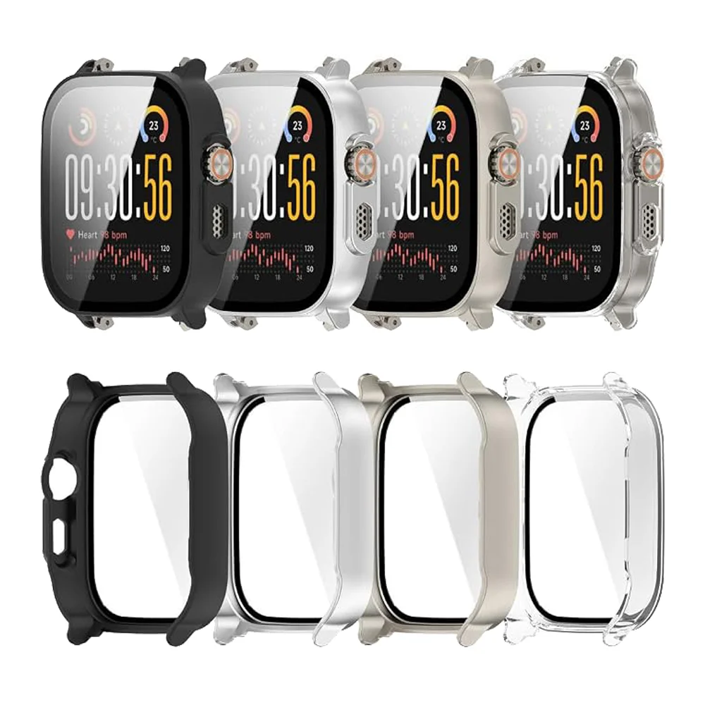 Case for Realme Watch 5 Smart Watch,Ultra-Thin Hard PC+Glass Film Protective Cover for Realme Watch5 Accessories