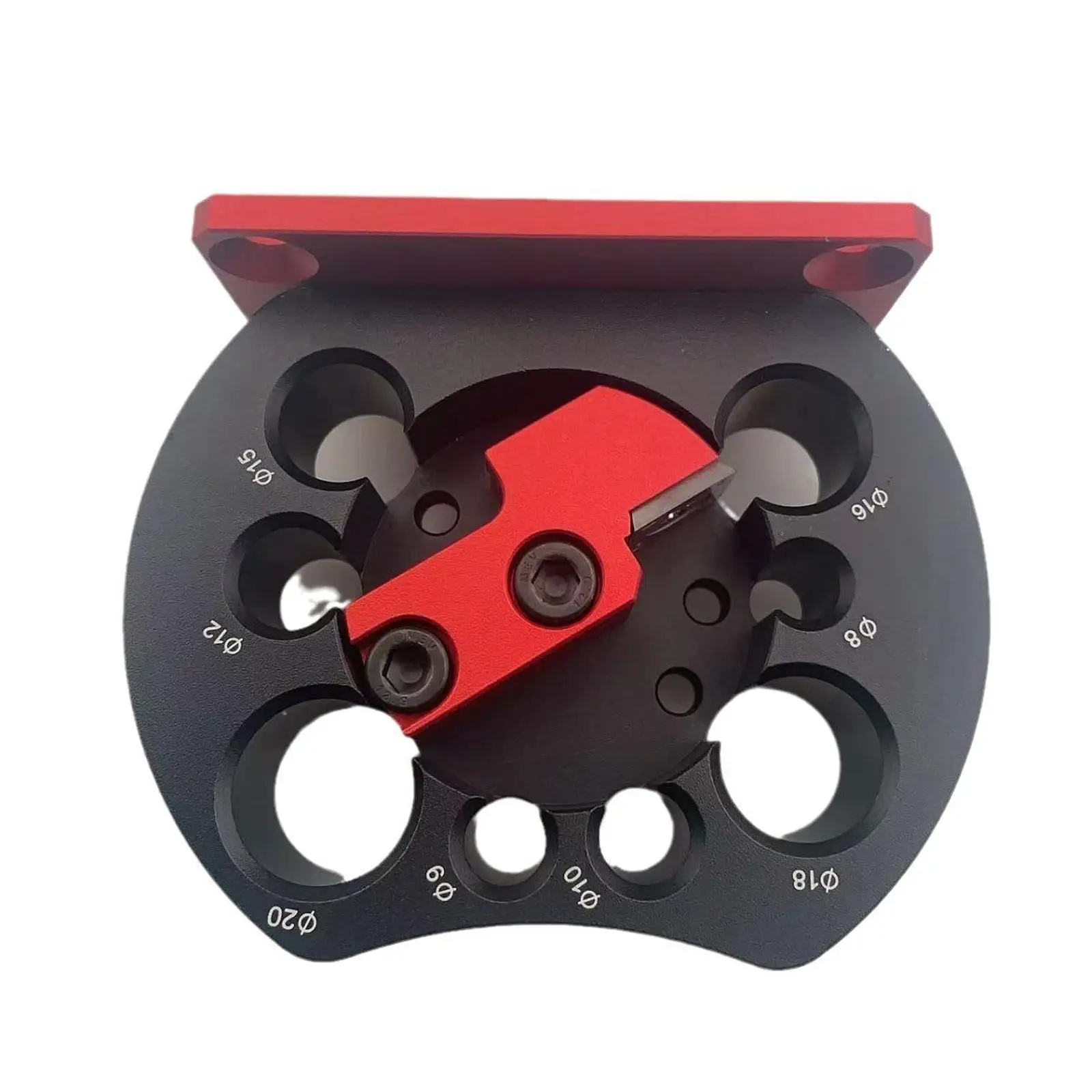 

Adjustable Doweling Maker Jig Kit Aluminum Alloy 8 Hole Dowel Cutter for Woodworking Rod Sticks