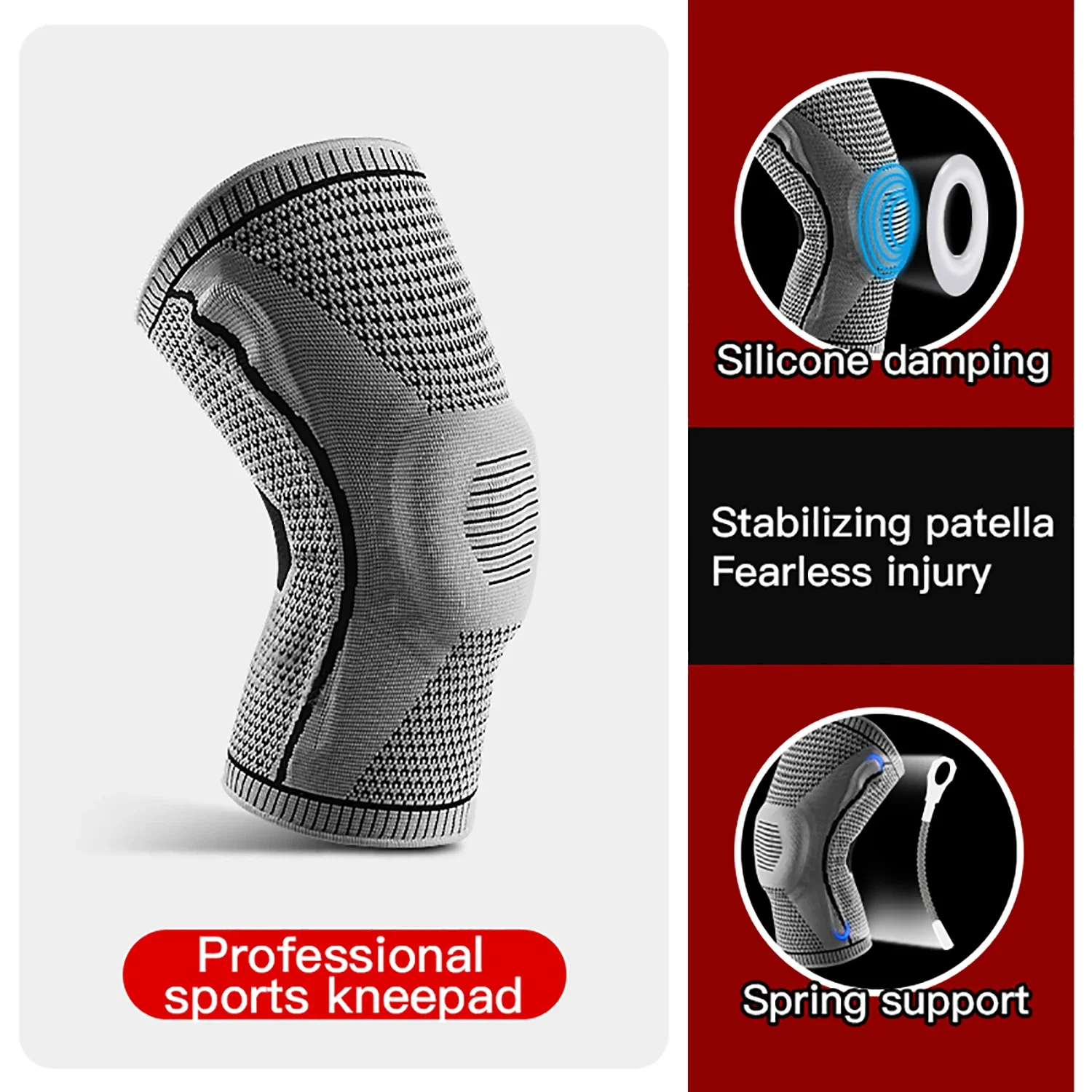 

Double Compression Knee Sleeve Support for Knee Pain Sports Running Gym Joint Pain Relief Meniscus Tear Injury Recovery Bathroom