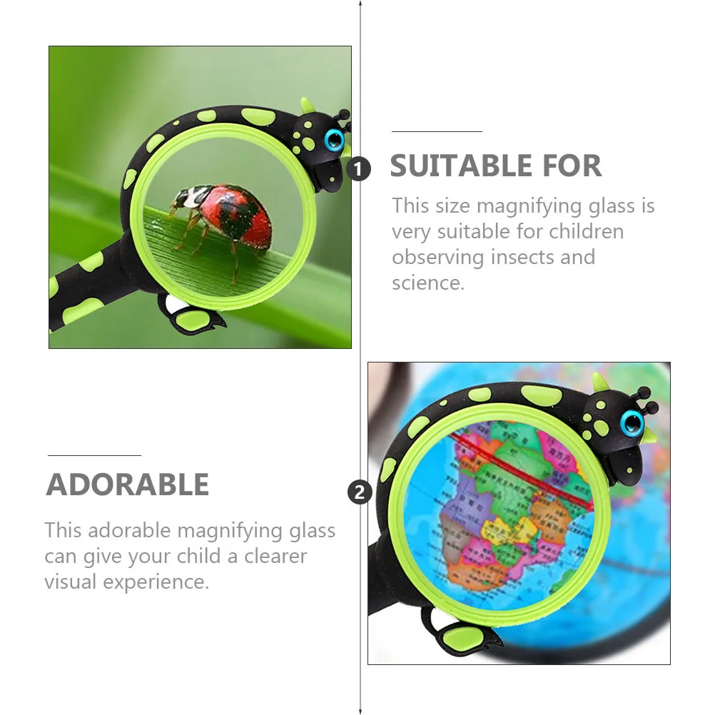 แว่นขยายยีราฟน่ารักสำหรับเด็ก แว่นขยายอ่านหนังสือที่แข็งแรง มองเห็นชัดเจน เครื่องมือสำรวจวิทยาศาสตร์แบบพกพาสำหรับเด็ก