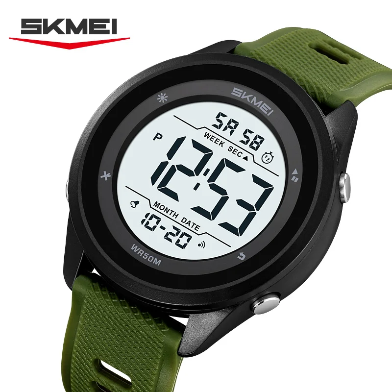 

SKMEI 2498 нейлоновый ремень будильник ночник водонепроницаемые часы студенческие спортивные электронные часы пара тонкие