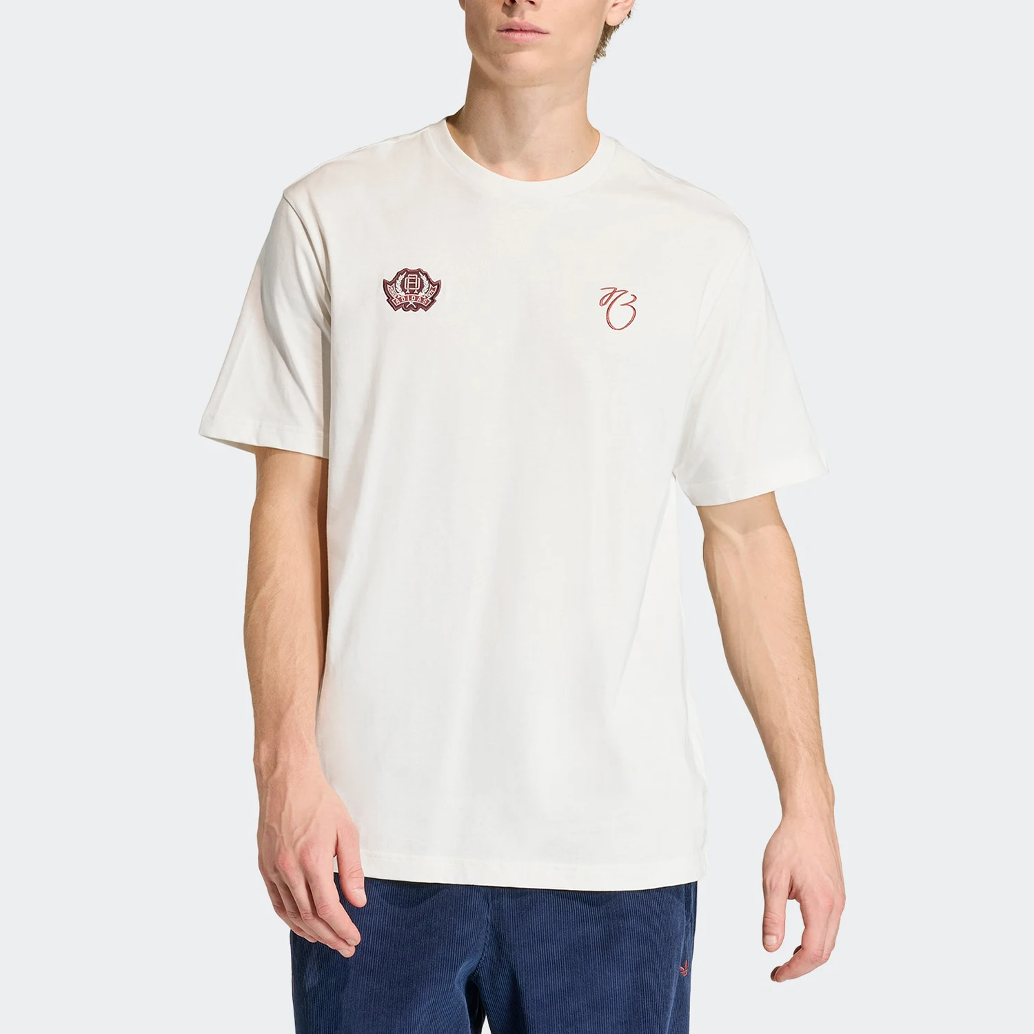 

Adidas Authentic Summer Men's Round Neck Soft Breathable Training Short Sleeve T-Shirt KD8971