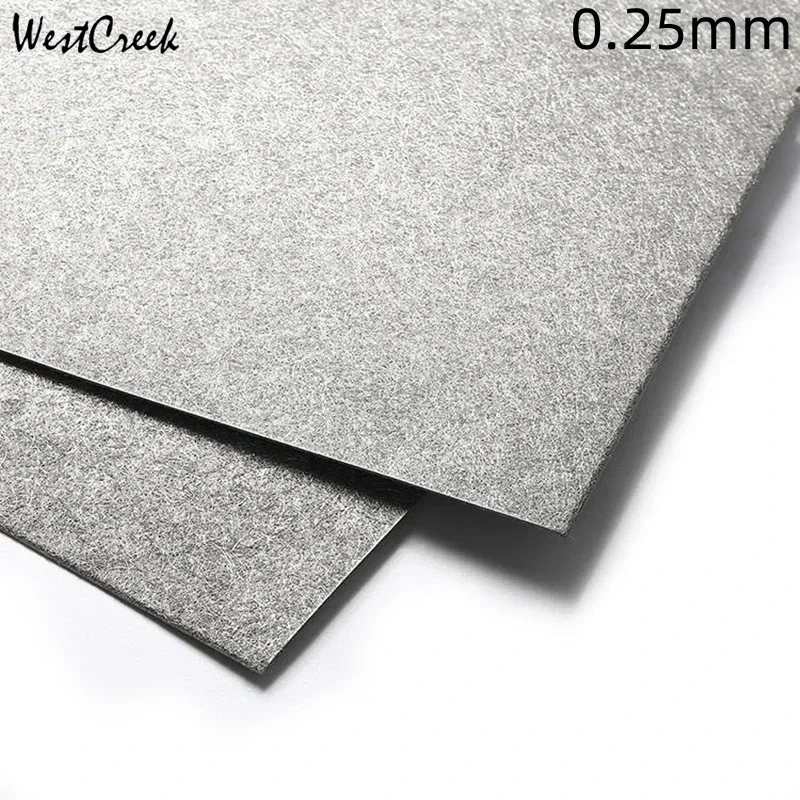 

WESTCREEK Thick Purity Titanium Fiber Paper Gas Diffusion Layer Fiber Sintered Ti Felt for Fuel Cell Research 100x100mmx0.25mm