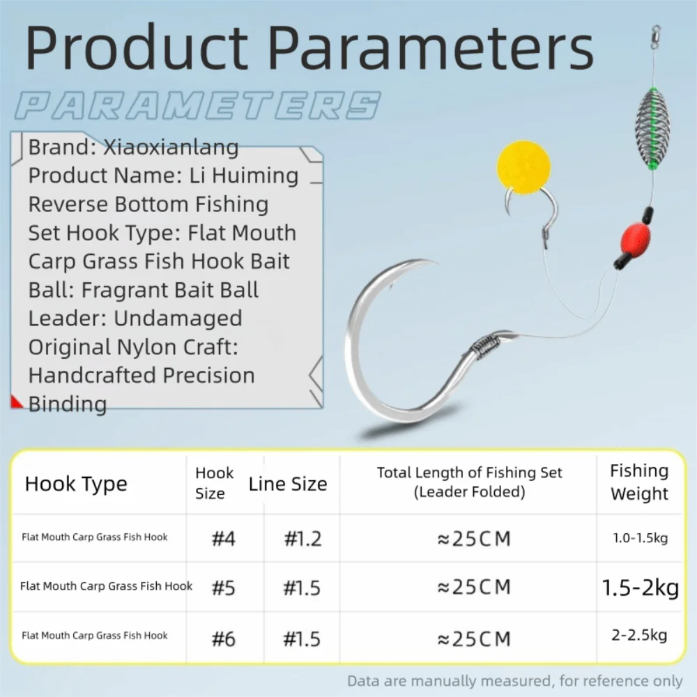 نظام تعليق مزدوج بخطاف لتعليق حفارات سمك الشبوط جاهز ومضاد للخط السفلي مقاس 4 #   5 #   6 #   منصات شعر الصيد المضادة للجزء السفلي