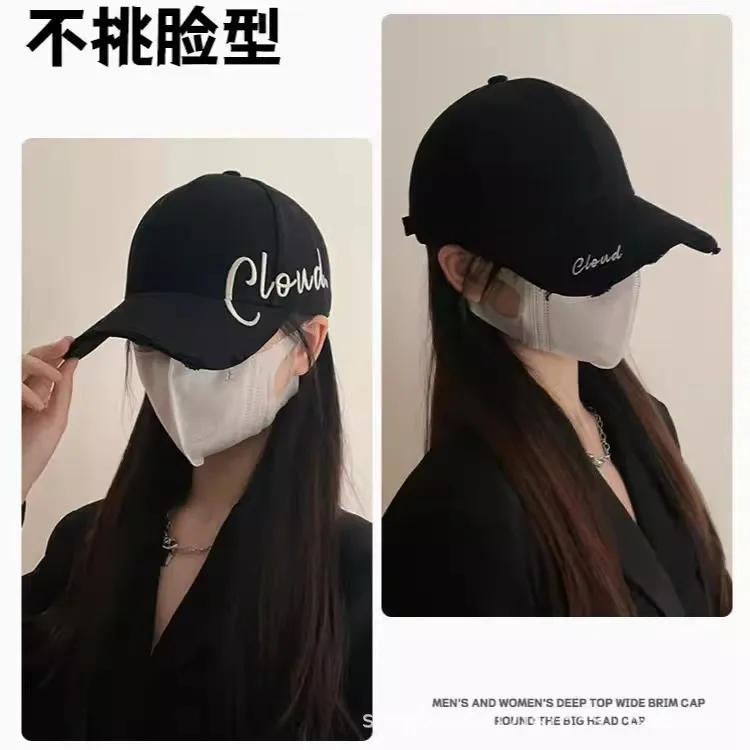 XXL 54-65cm Baseball Cap Unisex Big Head Highlighting Face Small Wide Brim Duckbill Cap Enlarged Wide Deepened Hardtop 4m797 2