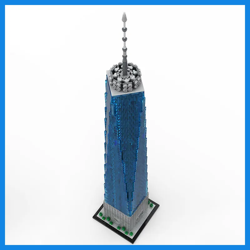 Freedom Tower  MOC Building Blocks Modular One World Trade Center 1:800 Scale Architectural Model DIY Bricks City View Series