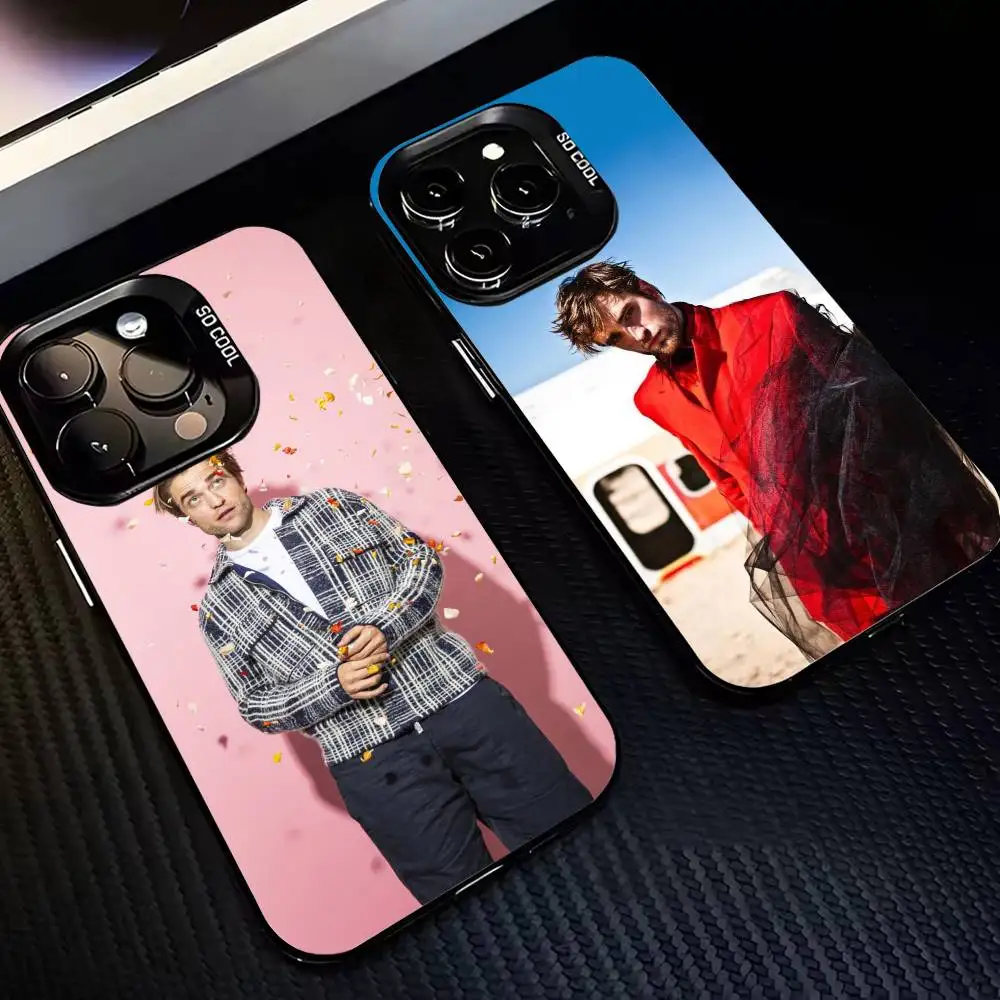 

Handsome R-Robert P-Pattinson-es Phone Case For iPhone 17,16,15,14,13,12,11 Plus,Pro Max,XS,Colorful Silver Black Cover