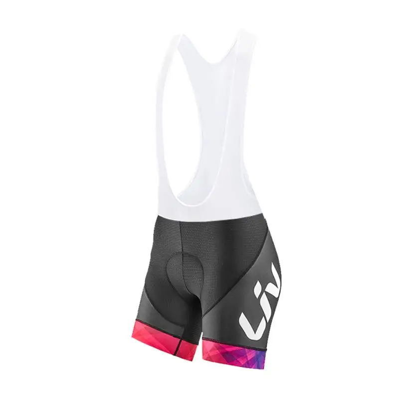 LIV ,mulheres calções de ciclismo esportes padrão apertado bicicleta shorts almofada gel mtb feminino shorts equitação calças