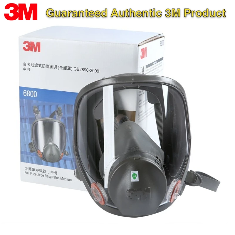 

3M 6800 Full Facepiece Reusable Respirator Gas Mask for Painting Spraying Welding Chemical Protection