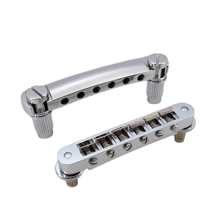 

Tune-O-Matic Guitar Bridge With Tailpiece Nashville type Chrome for Lespaul Guitar