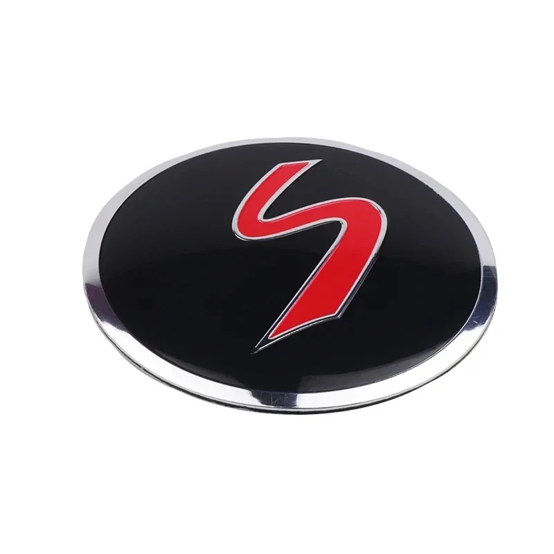 56MM S Letter Emblem Car Wheel Center Hub Cap Stickers Rim Cover Badge For MINI S WORKS COOPER JCW R50 R52 R53 R55 F56 F57 F60