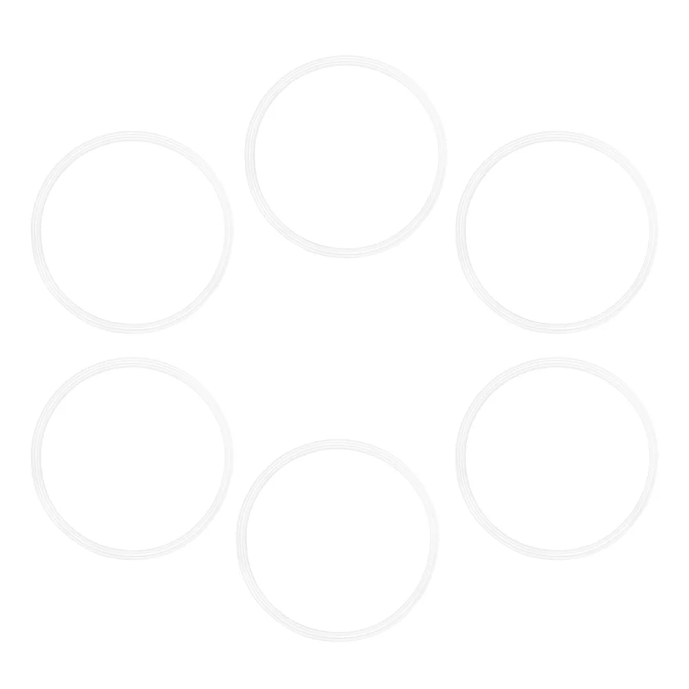 6 قطعة حلقة سيليكون لختم الزجاجة كوب معزول بديل مانع للتسرب وقابل لإعادة الاستخدام منظم تخزين ملحقات الحشية