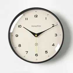Punch-free Living Room Wall Clock Household Decoration Modern Simple Round Wall Hanging Watch Nordic Fashion Mute Quartz Clock