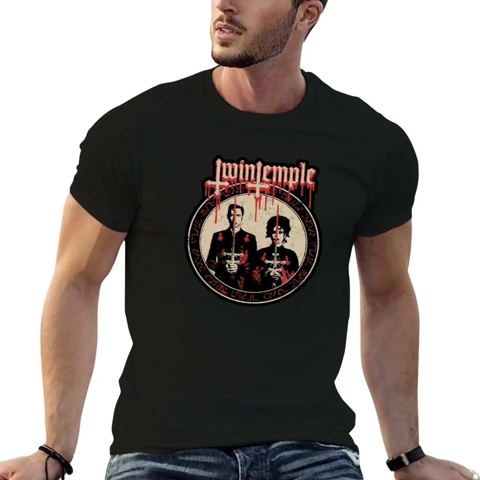 

warrior pair T-Shirt plus size tops cotton man t-shirts mens clothing
