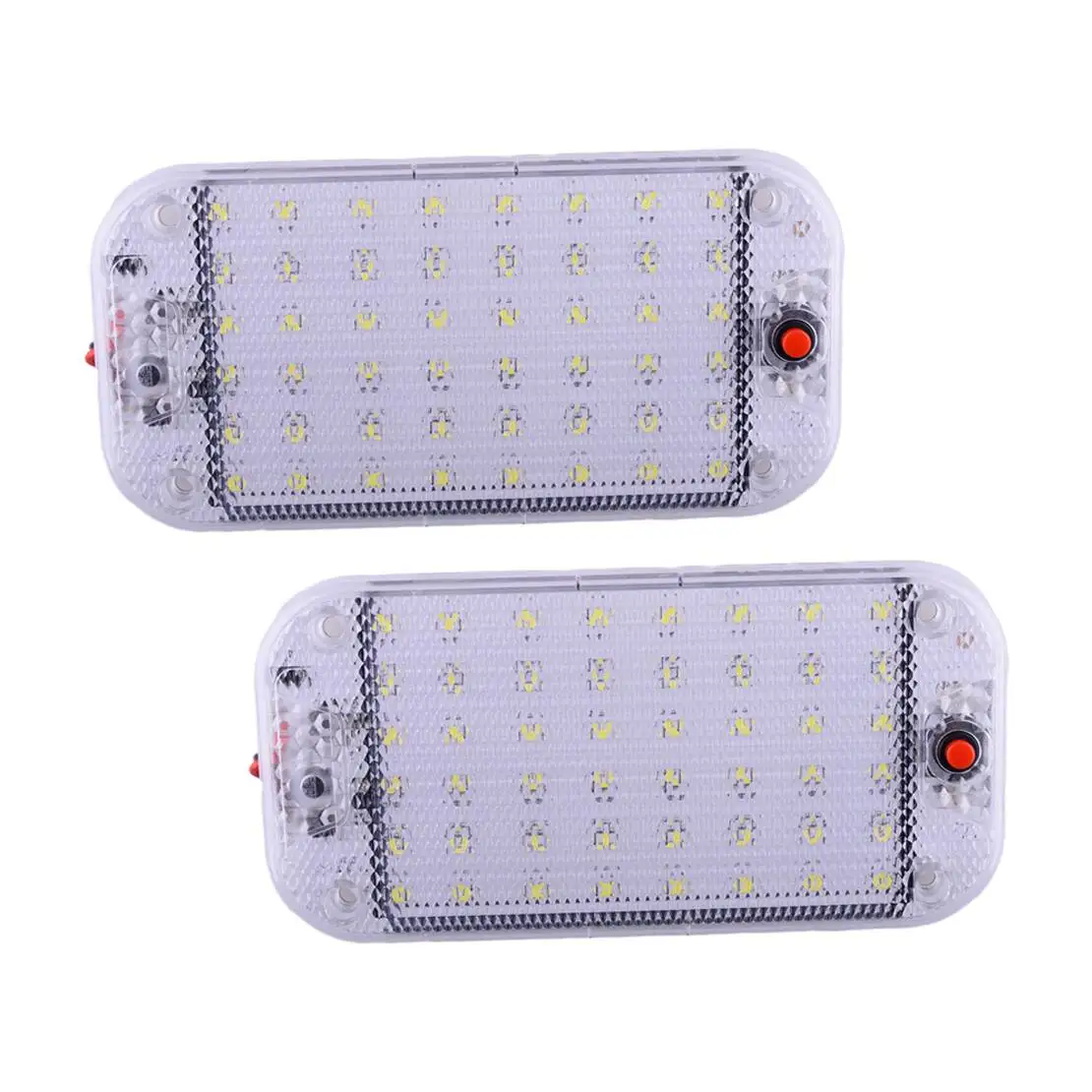 

2 шт. внутреннее освещение, белый светодиодный потолочный купольный светильник, лампа для карты, универсальная 12-85 В, 5 Вт для прицепа, кемпера, автофургона, грузовика, автомобиля, лодки