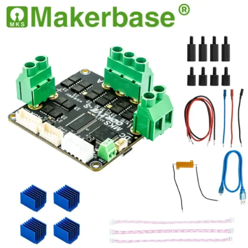 Imagem -02 - Makerbase-mks Xdrive3.6 Placa de Controlador Servo Motor Duplo Foc Bldc Agv Base em Odrive 56v