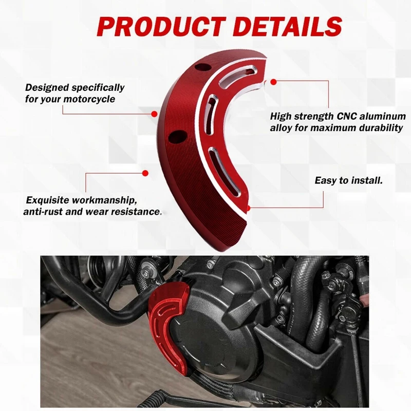 Tampa esquerda do motor estator caso guarda cnc quadro slider proteção contra queda para honda rebel cmx 300 500 2017-2019