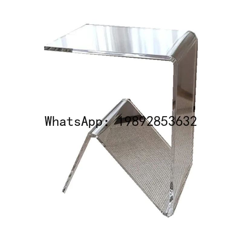 

PYJ acrylic small coffee table ins wind sofa side few small apartment Nordic bedside table