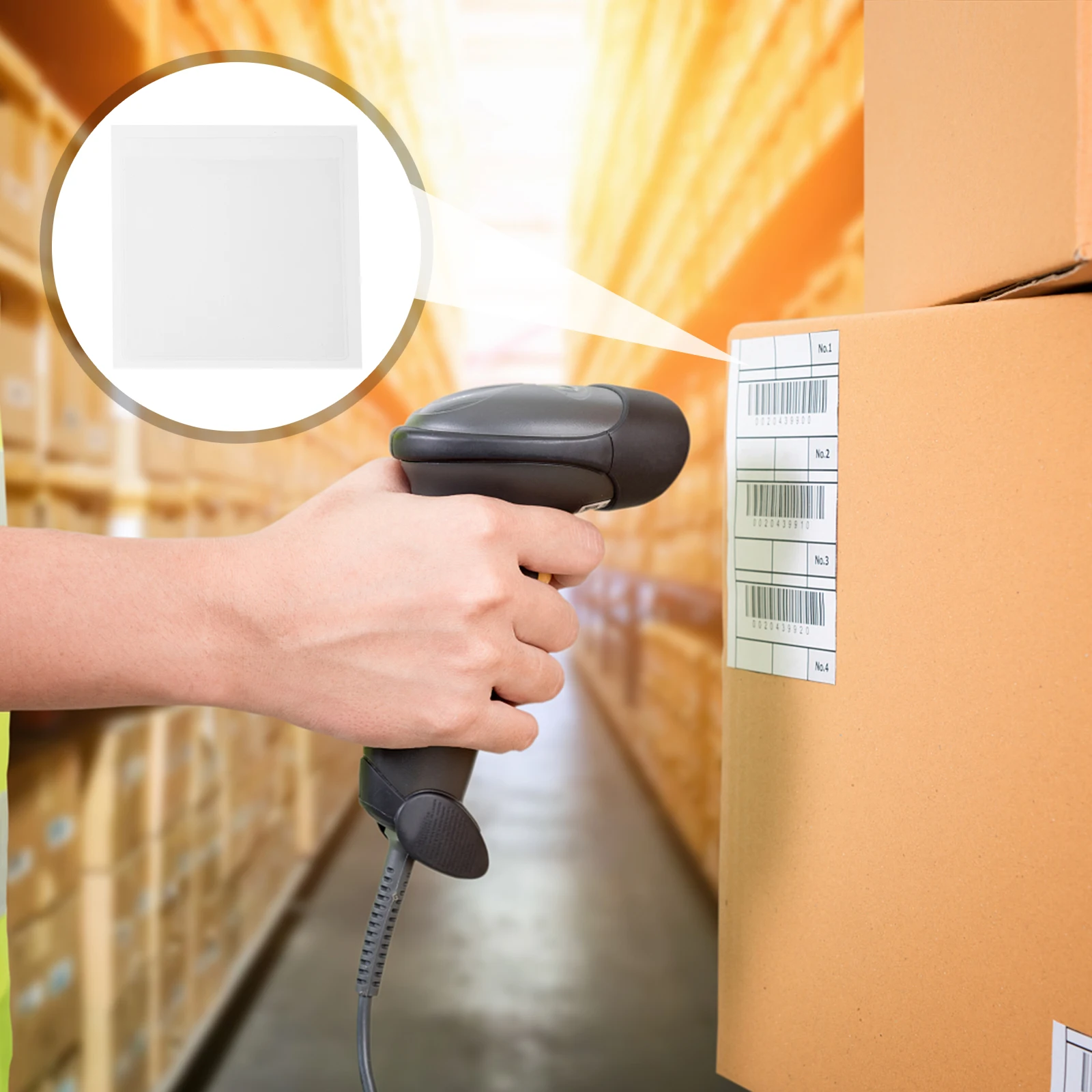 

20pcs Label Pockets Self Adhesive Clear PVC Holders Index Organizers Transparent Storage for Cards Badges Documents Home Office