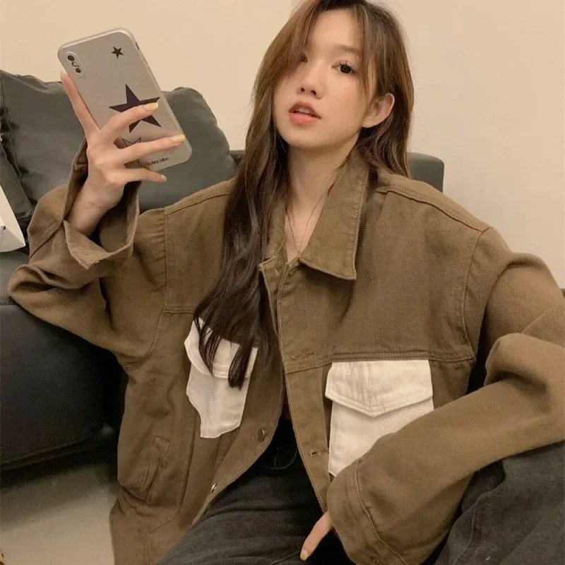 

Biker Jackets Womens Jacket Baggy Winter Down Quilted Insulated Heavyweight Oversized Water-Resistant Full-Zip Mountaineering OL