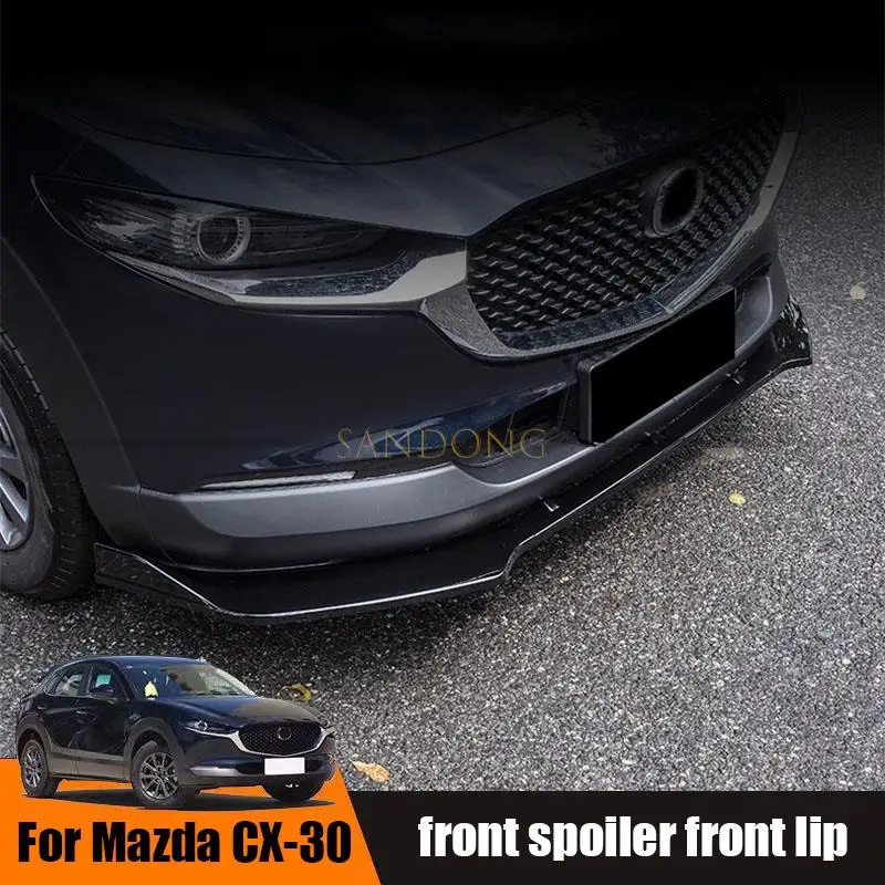 Suitable for Mazda CX-30 CX30 2020-2023 front spoiler front lip surround modified accessories decorative spoiler front surround