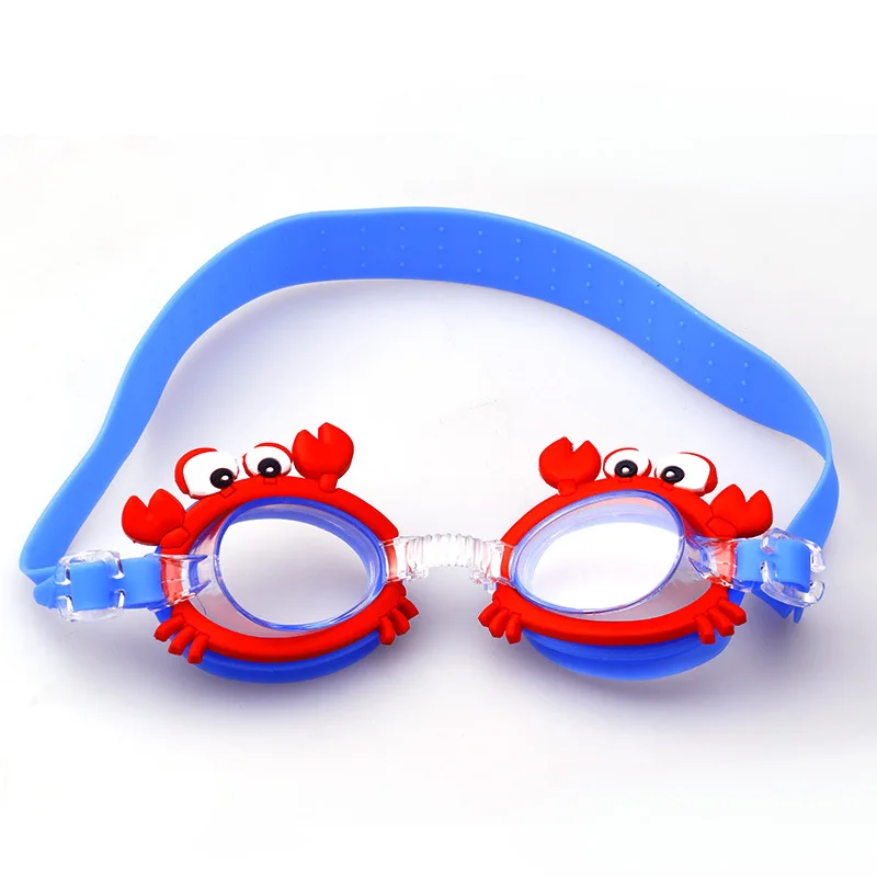 New Waterproof anti-fog Cute Baby Cartoon Mirror Goggles For Children To Learn Swimming Glasses Belt Can Be Adjusted