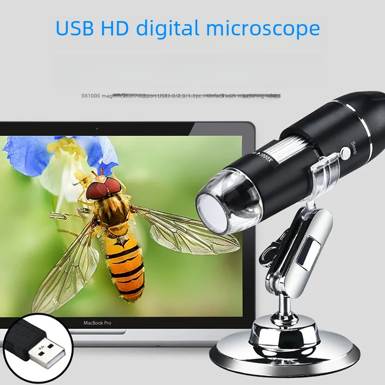 1000X High Definition Digital Microscope Usb Connection Medical Beauty Industrial Electronic Magnifying Glass Various Fields