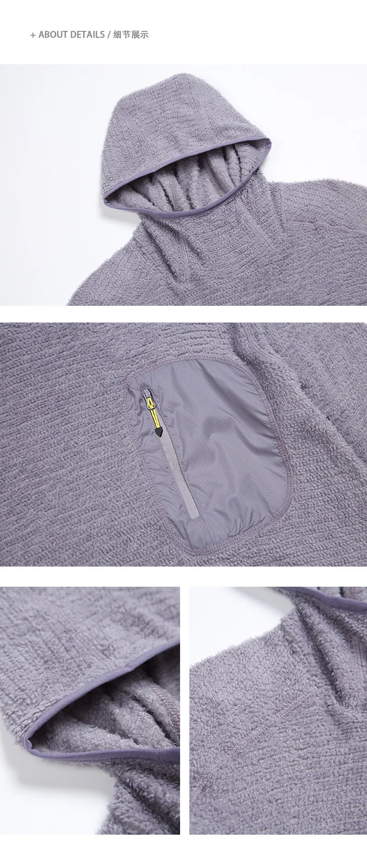 2026 Outdoor, Sport, Leichter Atmungsaktiver Pullover-Hoodie, Paarstil, Konstante Temperatur, Warme und Gemütliche Kapuzenjacke – Detail 22