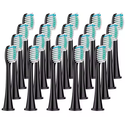 4/8/12/16/20PCS Replacement Toothbrush Head Compatible with Phil Sonic Electric Toothbrush Head Refills Fit Diamond Cleaning