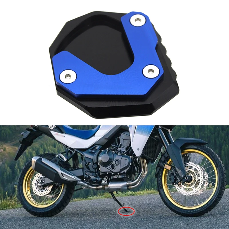 

For Honda TRANSALP XL750 XL 750 2023 Foot Side Stand Pad Plate Kickstand Enlarger Support Extension Motorcycle Accessories