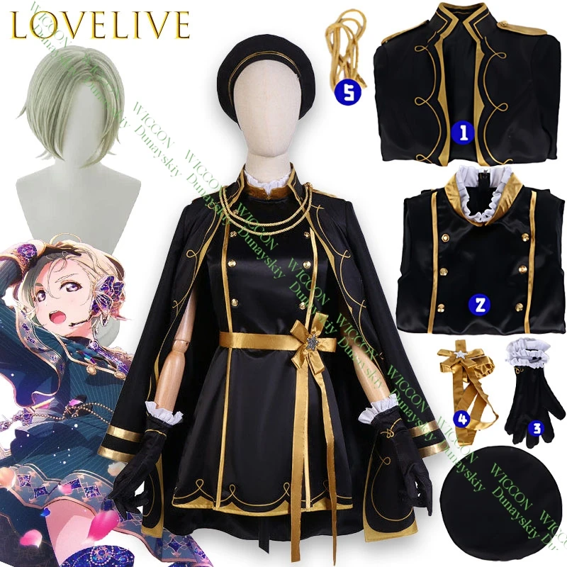 

Anime Game Love Live Nijigasaki Mia Taylor Stars We Chase Cosplay Full Set Roleplay Costume Outfit for Women Halloween