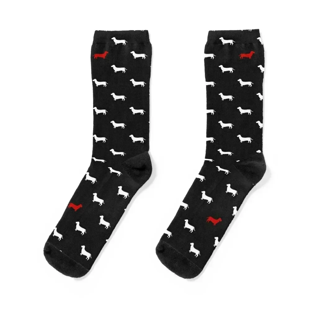 Dachshund Pattern Socks loose football aesthetic Designer Man Socks Women's