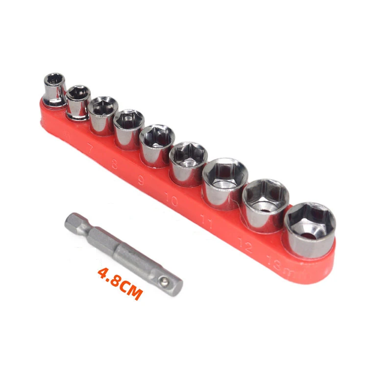 1Set presa profonda 5-13MM Set combinato testa a bussola cacciavite accessori per trapano elettrico smontaggio riparazione domestica utensili manuali