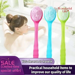 Body Brush Back Showerhes Bathroom Brush Long Handle Soft Bath Brus With Handle Exfoliating Scrub Skin Massager Exfoliation
