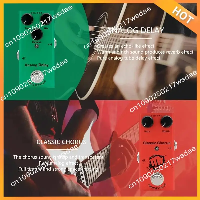 

X08A Педаль эффектов для электрогитары Винтаж Overdrive Fuzz Distortion Аналоговая задержка Ultimate Drive Педали для бас-гитары Винтаж Over