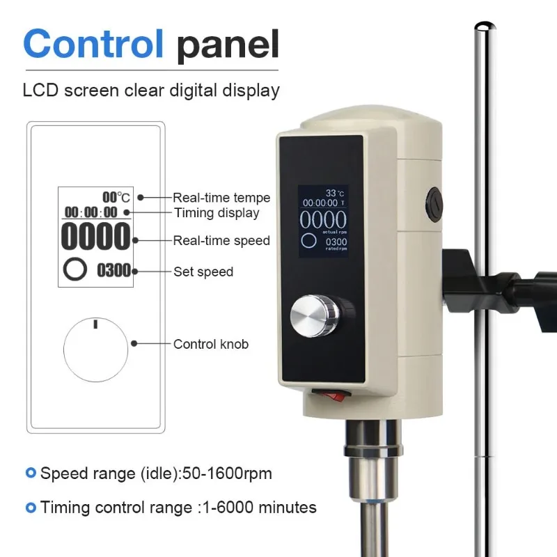 Homogenizer 40L LCD Digital Display Mixer High-speed Control Timing Food Homogenizer for Cosmetics Use