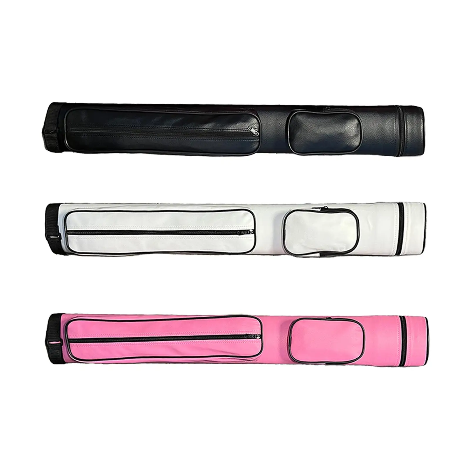 

Pool Cue Sticks Bag 1/2 Cue Case Billiard Stick Storage Bag 4 Holes Cue Bag Wear Resistant Lightweight Carrier Storage Pouch