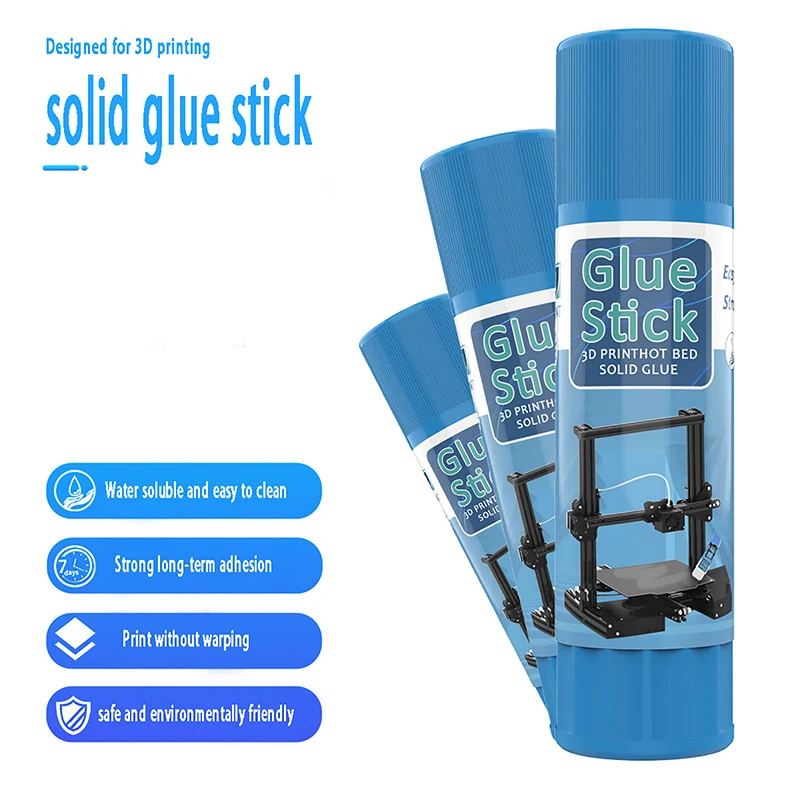 1Pc 3D Printer Glue Sticks Adhesive PVP Solid Glue Sticks Non-toxic Washable For Hot  Platform Glass Plate Easy Removing