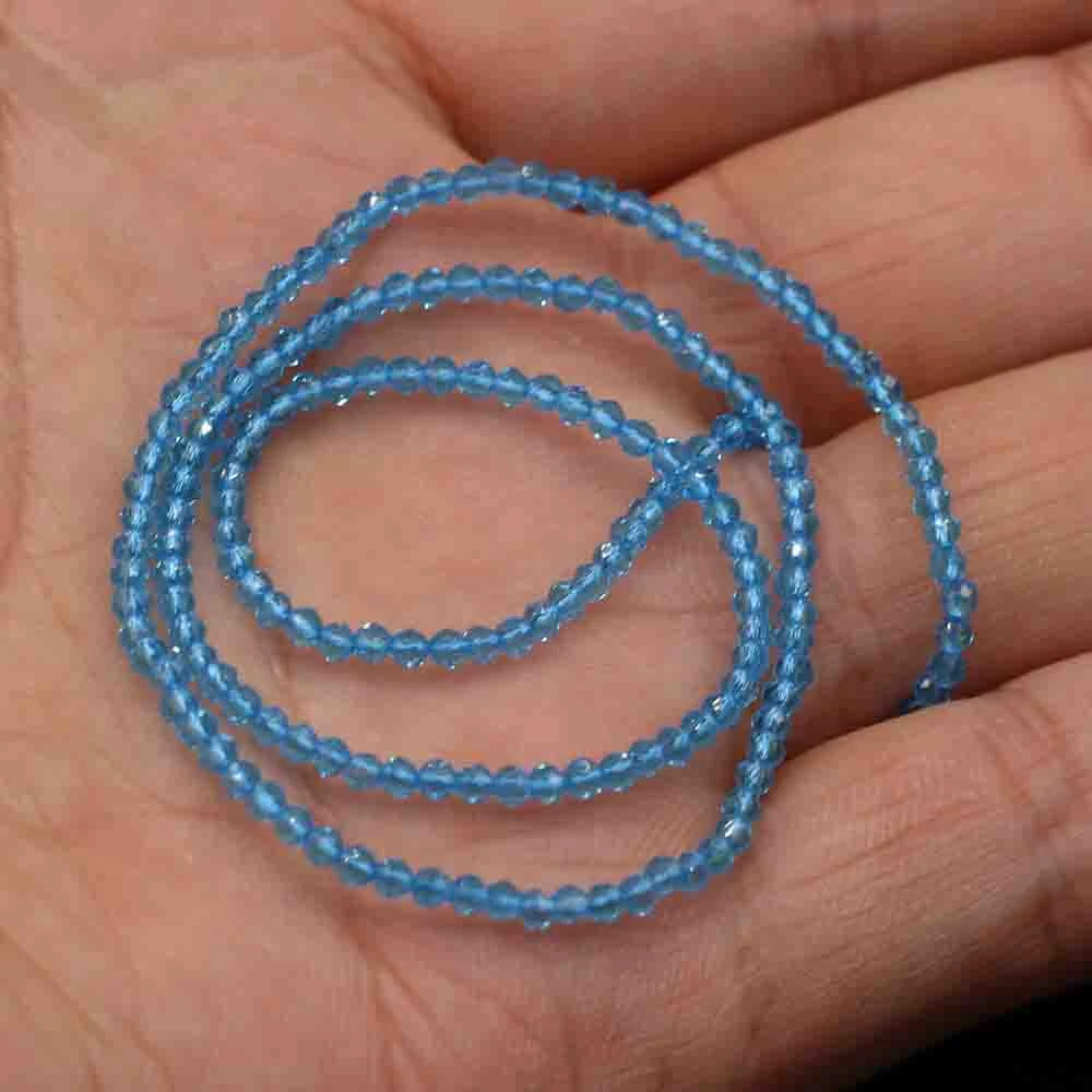 1 Stück natürliche Spinell-Perlen, 2–3 mm, facettierte lose Perlen, natürliche Stein-Abstandshalter-Perlen für die Herstellung von DIY-Armbändern, Halsketten und Schmuck. – Detail 4