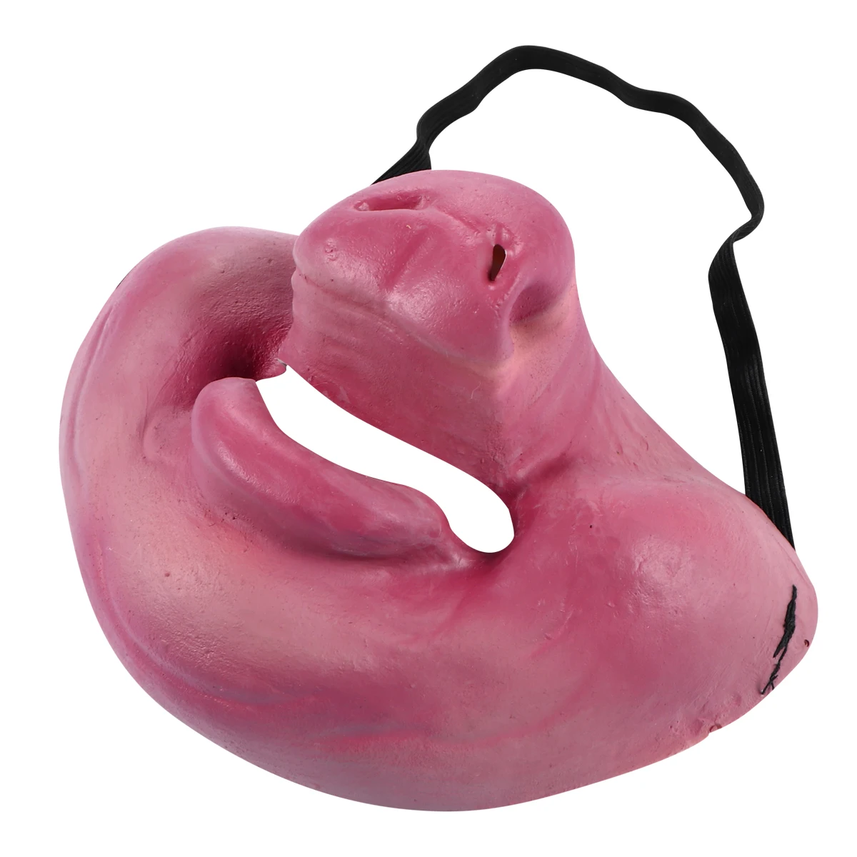 قطعة واحدة من قناع نصف وجه، قناع خنزير رهيب، مخيف، واقعي، خفيف الوزن، مريح، مناسب لحفلات الهالوين التنكرية