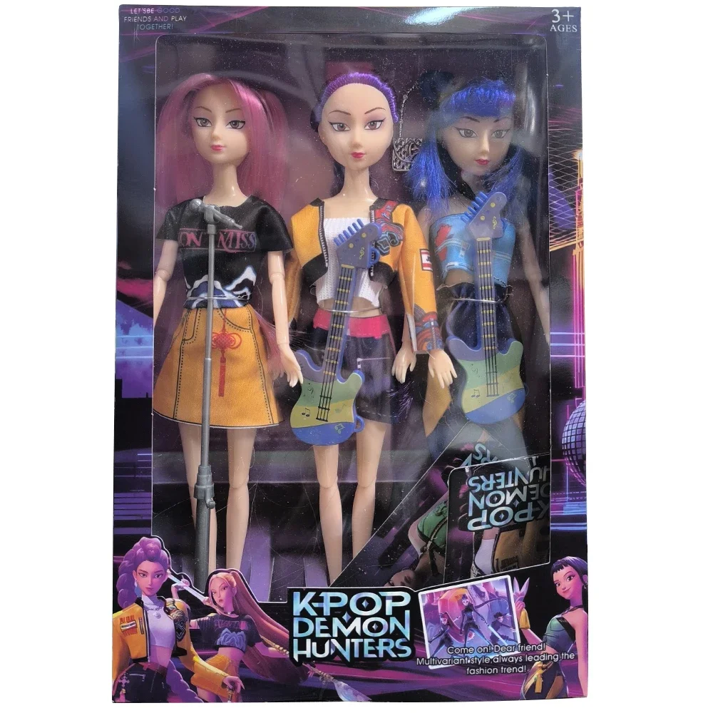 핫 K-pop 데몬 헌터즈 데스크탑 장식 루미 미라 조이 수시 Kpop 데빌 헌터 캐릭터 생일 선물 팬클럽 선물