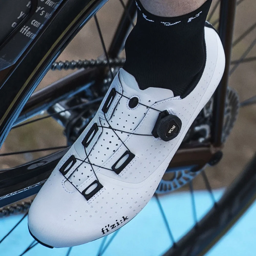 

Fizik Tempo Overcurve R4 Wide Fit Road Bike Cycling Shoes Carbon Sole SPD-SL Lock Shoes Lightweight Breathable Racing